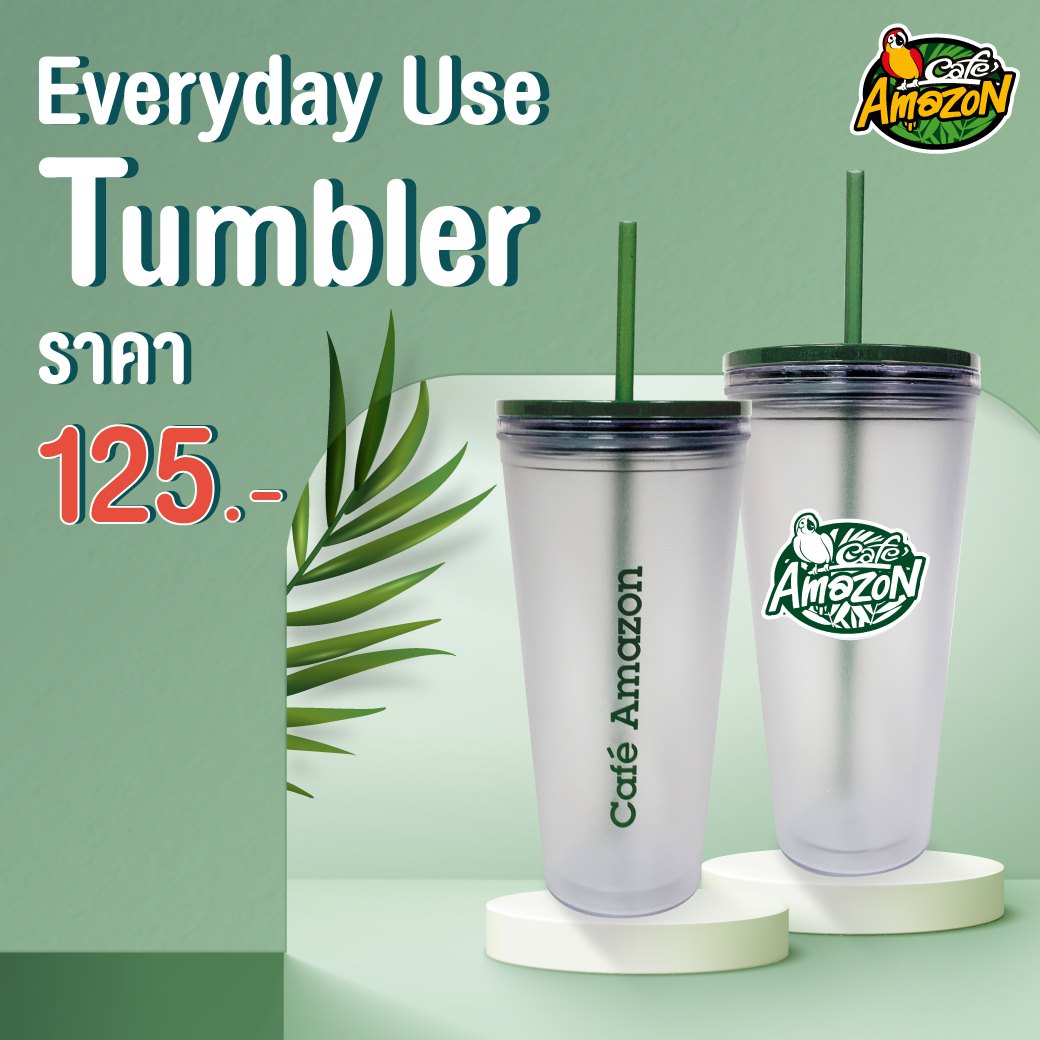 Cafe Amazon Tumbler แก้วอเมซอน ทัมเบลอร์ 2023 - Thpromotion