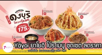 Yayoi ยาโยอิ รวมโปร เมนู ชุดเซต ลดราคา (ก.พ. – มี.ค. 2567)